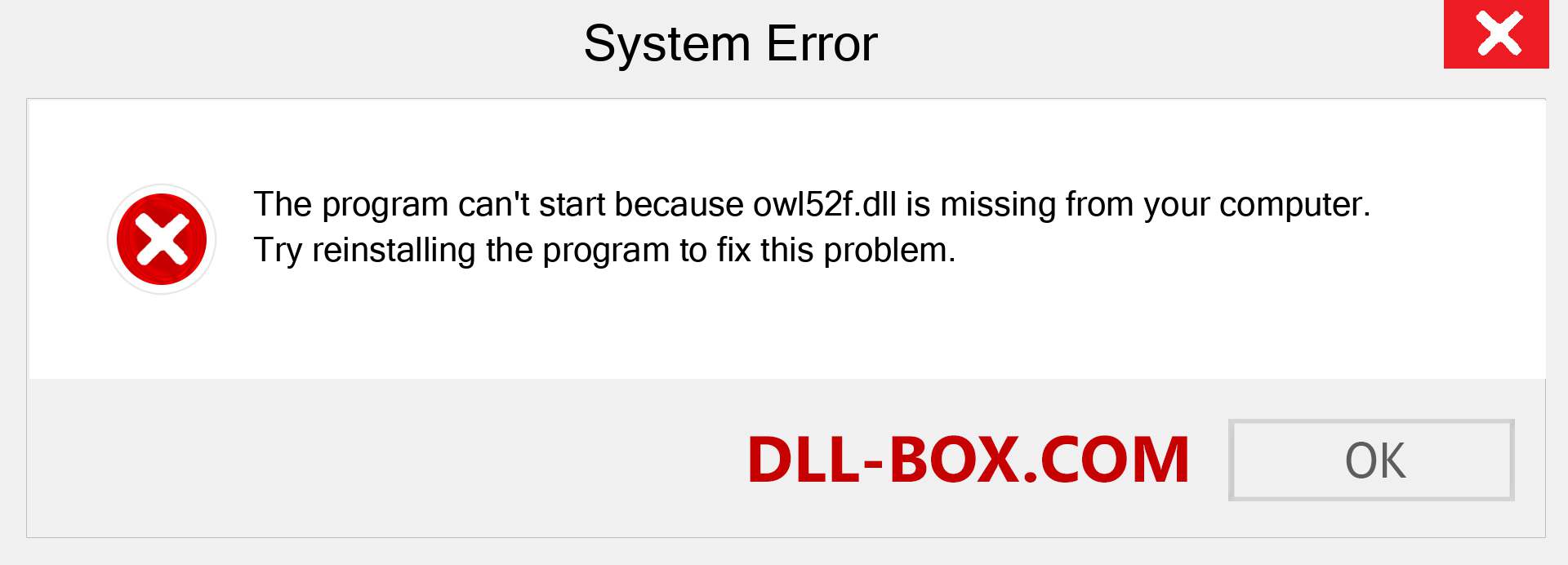  owl52f.dll file is missing?. Download for Windows 7, 8, 10 - Fix  owl52f dll Missing Error on Windows, photos, images